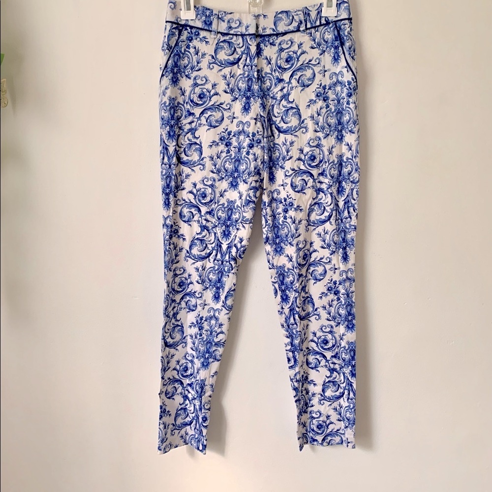 Blue Scroll Pants - Picture 2 of 5